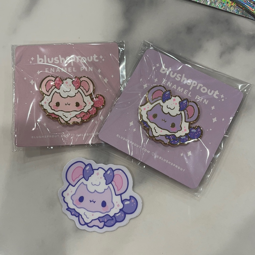 BLUSHSPROUT hard enamel pins bundle manticore